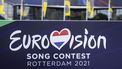 Op de foto het logo van het Eurovisie Songfestival voor Rotterdam Ahoy