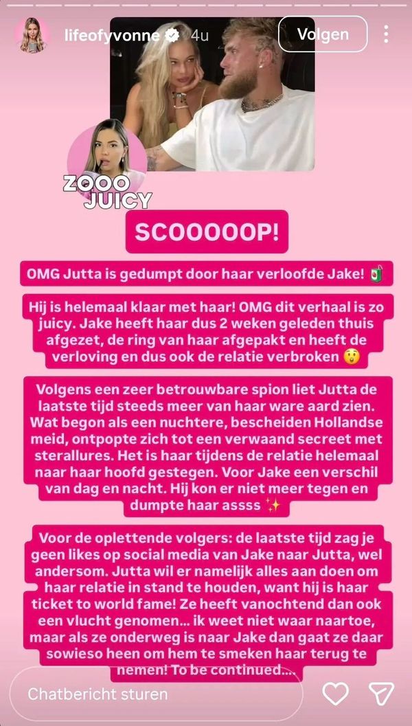 Jake Paul is klaar met leugens over hem en Jutta Leerdam: 'Dit moet stoppen'