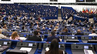 European Commission President Ursula von der Leyen delivers a speech during her annual State of the Union address at a plenary session of the European Parliament in Strasbourg, eastern France on September 16, 2026. EU chief Ursula von der Leyen said Wednesday the future of the 27-nation bloc depends on how it manages climate change and artificial intelligence, as she delivered a major speech in Strasbourg.
Jean-Christophe VERHAEGEN / AFP