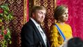 Een foto van Willem-Alexander en Máxima tijdens de Troonrede