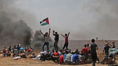 Bloedbad Gaza overschaduwt opening ambassade. / AFP