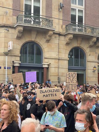 BlackLivesMatter protest op de Dam