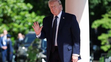 US President Donald Trump waves as he arrives for the G7 summit, in Evian, eastern France, on June 15, 2026. A G7 summit is set to take place June 15 to 17 in the French town of Evian-les-Bains near Switzerland and it will be attended by country leaders as well as the EU's foreign policy chief and ministers from Brazil, Canada, the United Arab Emirates and Turkey.
Isabel Infantes / POOL / AFP