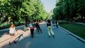 sporten, buiten, lente, zomer