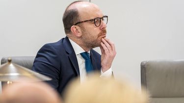 DEN HAAG - Minister Bart van den Brink tijdens een debat in de Eerste Kamer over het Europese Asiel- en Migratiepact. Deze bevat zes van de negen maatregelen uit de strenge asielwet die onlangs is gesneuveld in de Senaat. LINA SELG / ANP