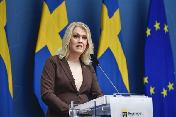 Een foto van de gezondheidsminister van Zweden