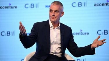 BBC Director General Tim Davie speaks at the Confederation of Business Industry (CBI) annual conference at the Vox Conference Centre in Birmingham on November 22, 2022. 
Oli SCARFF / AFP
