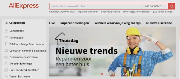 aliexpress nsfw Nederland