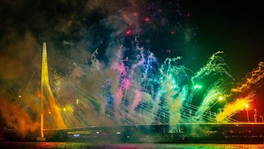 vuurwerkshow Erasmusbrug, Rotterdam, vuurwerkverbod