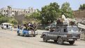 A family flees as it drives behind Saudi-backed Yemeni government forces ride in a pick-up truck near the Jabal Han front, west of the city of Taiz, following fierce battles earlier in the day against Yemen's Houthis as they reportedly attempted to seize control of the main route between the inland city of Taiz and the coastal city of Aden, on October 3, 2026. Fighting in Taiz has raged since the Iran-backed Houthis began a lightning offensive against the internationally-recognised, Saudi-backed government. The civil war, which dates to 2014 but had been dormant following a truce in 2022 roared back to life in July, as the wider Middle East war ignited another front. The Houthis, a predominantly Zaidi Shia group whose heartlands lie in the north of the country, have since early in the war controlled most of Yemen's populated areas. The internationally recognised government, which has been backed militarily by a Saudi-led coalition since 2015, controls the south including the port city of Aden.

AHMAD AL-BASHA / AFP