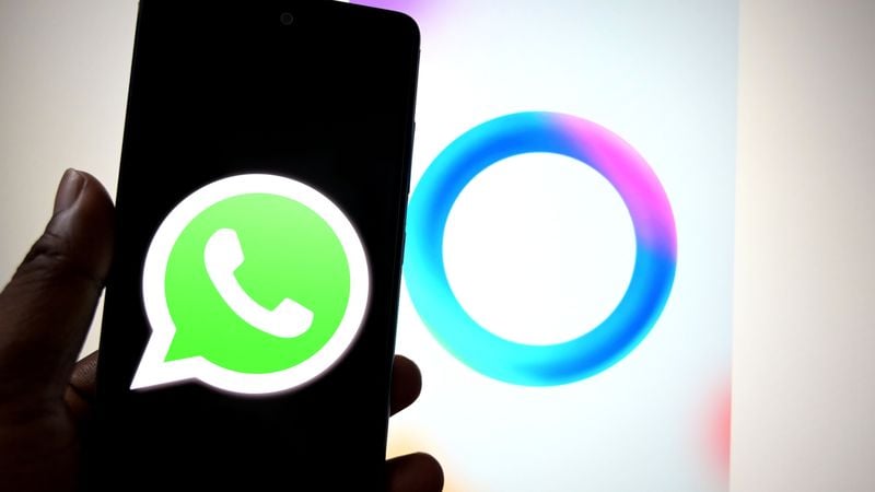 blauwe cirkel WhatsApp, Meta AI, technologie, tech