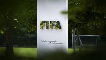 epa13153813 The FIFA logo at the Home of FIFA in Zurich, Switzerland, 06 August 2026.  EPA/ANDREAS BECKER
