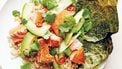 Recept: Rijst met zalm, avocado en geroosterde nori