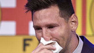 Lionel Messi in tranen