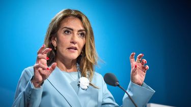 DEN HAAG - Vicepremier Dilan Yeşilgöz staat de pers te woord na afloop van de wekelijkse ministerraad. PHIL NIJHUIS / ANP