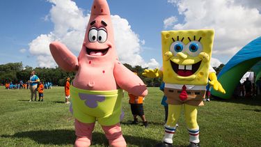 Foto van beste vrienden SpongeBob en Patrick