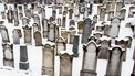 Een Joodse begraafplaats in Boedapest, Hongarije. 