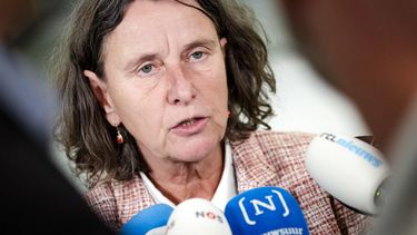 DEN HAAG - Marjolein Faber, minister van Asiel en Migratie, na afloop van een vervolgdebat in de Tweede Kamer over de begroting van het ministerie van Asiel en Migratie. ANP SEM VAN DER WAL