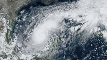 This handout satellite image courtesy of the National Oceanic and Atmospheric Administration (NOAA) and the Regional and Mesoscale Meteorology Branch (RAMMB) shows hurricane Milton churning over the Gulf of Mexico on October 7, 2024. Hurricane Milton exploded in strength Monday to become a potentially catastrophic Category 5 storm bound for Florida, threatening the US state with a second ferocious hurricane in as many weeks.
HANDOUT / NOAA / AFP