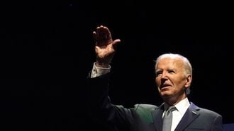 US President Joe Biden waves on stage during the Vote To Live Properity Summit at the College of Southern Nevada in Las Vegas, Nevada, on July 16, 2024. 
Kent Nishimura / AFP