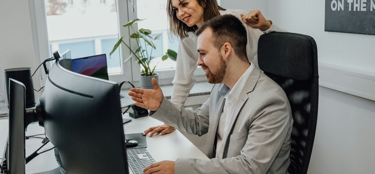 Werk, collega's, werken, kantoor, onderzoek