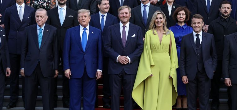 Donald Trump NAVO-top Willem-Alexander Máxima