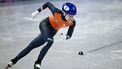Netherlands' Xandra Velzeboer competes in the short track speed skating women's 1500m semi-final during the Milano Cortina 2026 Winter Olympic Games at Milano Ice Skating Arena in Milan on February 20, 2026. 
Gabriel BOUYS / AFP