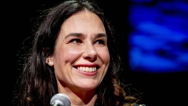 AMSTERDAM - Halina Reijn ontvangt de Rutger Hauer award tijdens de uitreiking van de Shortcutz Amsterdam Annual Awards. De regisseur ontvangt de prijs voor haar bijdrage aan de ontwikkeling en promotie van jong filmtalent in Nederland. ANP ROBIN UTRECHT