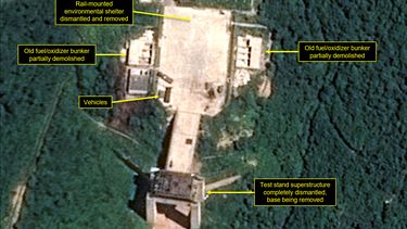'Noord-Korea breekt raketinstallaties af'
