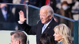 Joe Biden beëdigd als president.