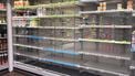 lege schappen supermarkten, weersomstandigheden