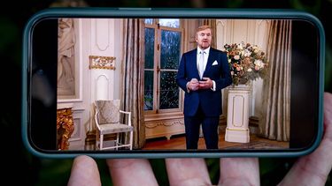 ILLUSTRATIEF - Koning Willem-Alexander houdt zijn jaarlijkse kersttoespraak op televisie. ANP REMKO DE WAAL