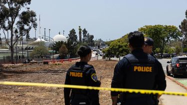 Police respond to a reported active shooter at the Islamic Center of San Diego in San Diego, California, on May 18, 2026. 
Zoë Meyers / AFP