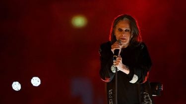 British singer Ozzy Osbourne performs during the closing ceremony for the Commonwealth Games at the Alexander Stadium in Birmingham, central England, on August 8, 2022. 
Andy Buchanan / AFP