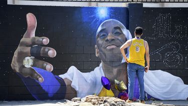 Muurschildering Kobe Bryant in Los Angeles