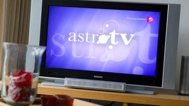 Uitzending van AstroTV, een interactief spiritueel programma, op Net5. 