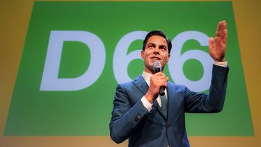 2023-11-22 22:10:09 AMSTERDAM - D66-leider Rob Jetten reageert op de uitslagen van de Tweede Kamerverkiezingen. ANP RAMON VAN FLYMEN