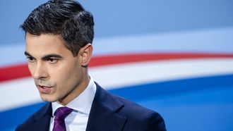 DEN HAAG - Minister-president Rob Jetten staat de pers te woord na afloop van de wekelijkse ministerraad. REMKO DE WAAL / ANP