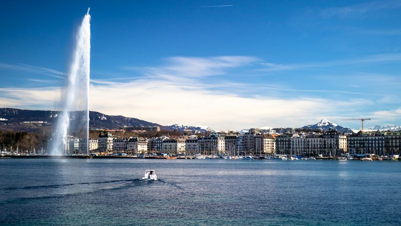 Geneve, Zwitserland, steden Europa