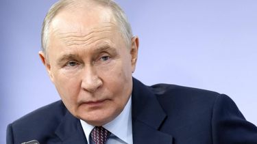 In this pool photograph distributed by the Russian state agency Sputnik, Russia's President Vladimir Putin looks on during a meeting with representatives of Russia's indigenous minorities as part of the educational marathon in Moscow on April 30, 2026. 
Viacheslav PROKOFIEV / POOL / AFP